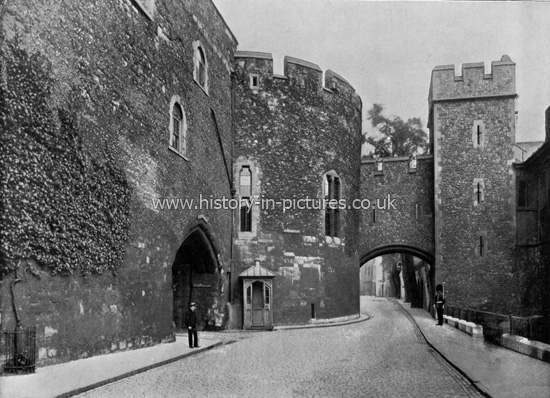 The Bloody Tower,  Tower of London, London. c.1890's.